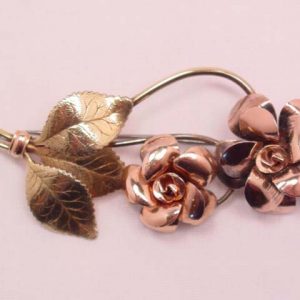 Krementz 2-Tone Rose Pin