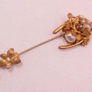 Miriam Haskell Wishbone Stickpin