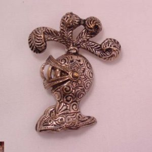 Spanish Knight with Moveable Face Shield Pin