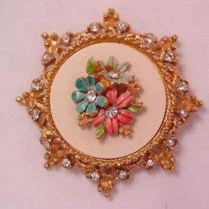 Enamel Floral Florenza Pin