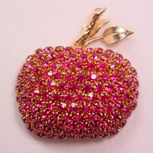 Huge Magenta Apple Pin