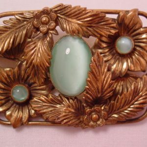 Old Enamel Floral Czecho Pin