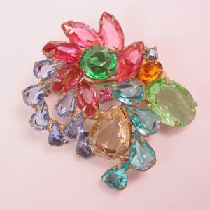 Beautiful Pastel Rhinestone Pin