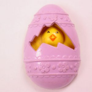 1977 Chick in Purple Egg Avon Sachet Pin