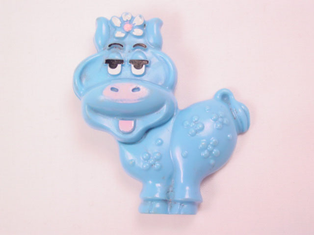 1973 Blue Cow Avon Sachet Pin