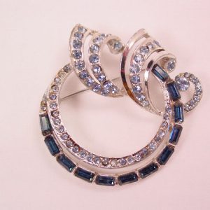 Pale Blue and Montana Blue Circle Pin