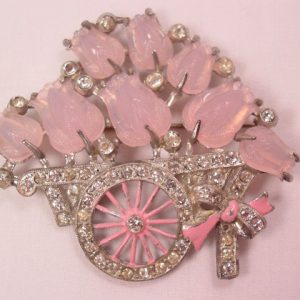 Pink Flower Cart Pin