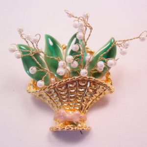 Lily of the Valley Basket Pin