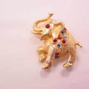 Patriotic Republican Elephant Pin