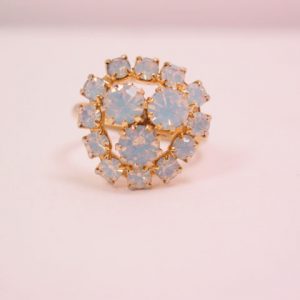 Opalescent Rhinestone Ring