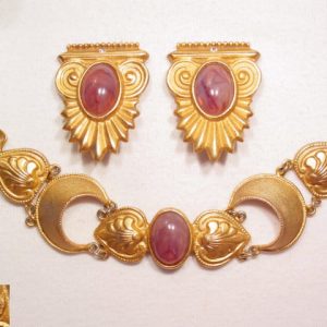 "Pisces" Etruscan Style Bracelet and Earrings