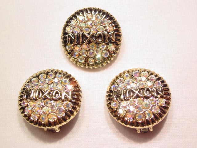 Waldman Nixon Aurora Borealis Pin and Earrings Set