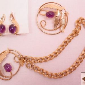 Delicate Purple Sarah Coventry Parure