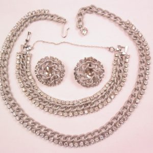 Rhinestone Chain Link Parure