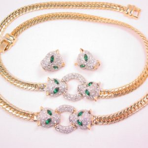 Beautiful Panther Head Parure